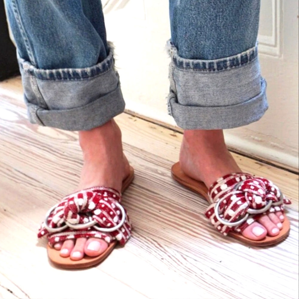 Either/OR The Knot (Rojo) Slide Sandal size 7